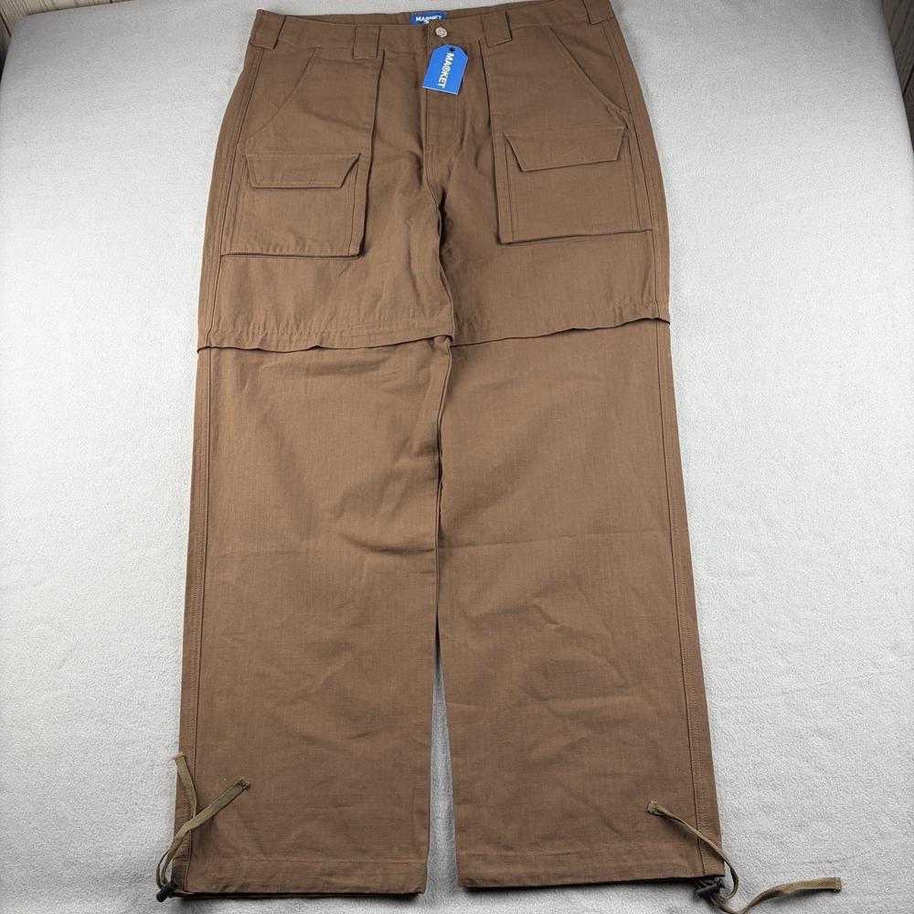 MARKET Earthen Moraine Cargo Pants NWT Brown Size 36 Fits 38x31